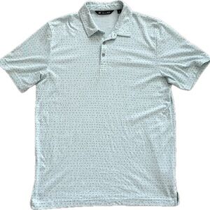 Travis Mathew ‘Thundersnow’ Golf Polo Shirt Men’s Large Teal